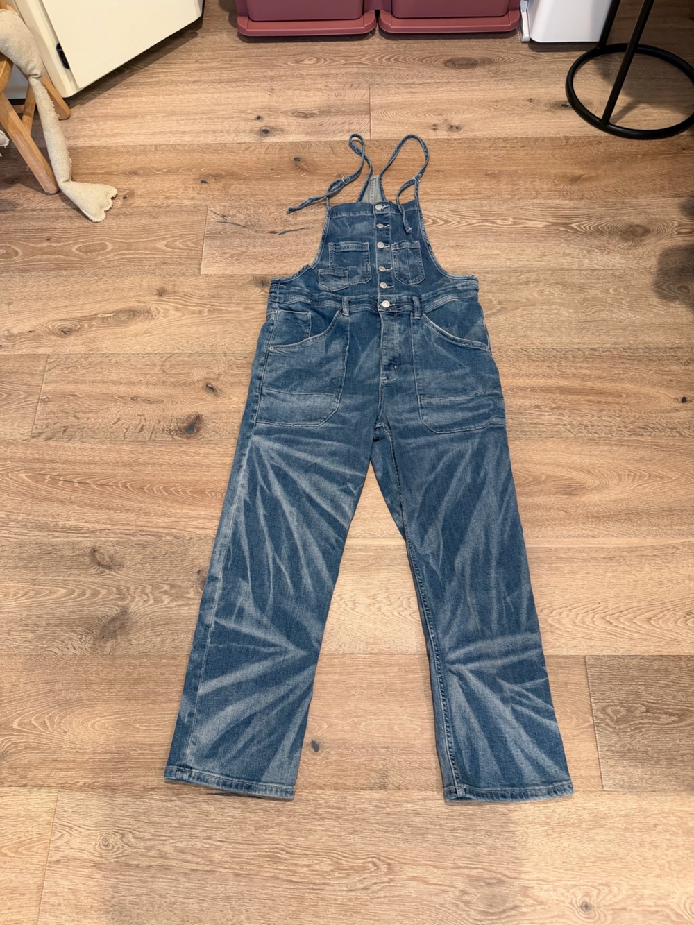 Classic women’s Blue Denim Overalls Jeans